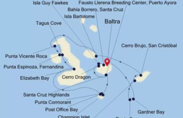 10-NIGHT BALTRA TO BALTRA MAP