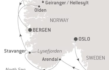 BERGEN-OSLO MAP