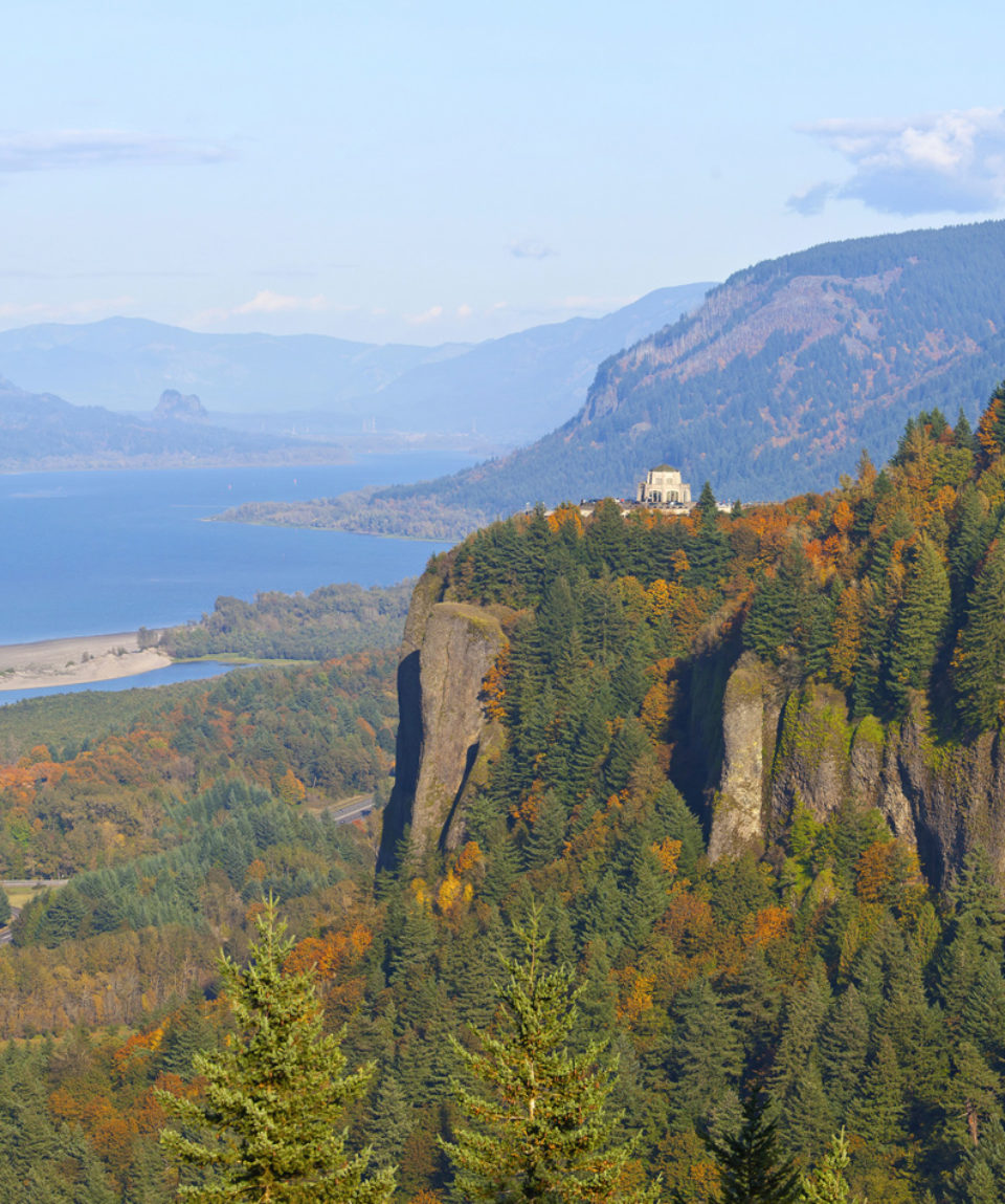 Columbia River Gorge panorama Oregon.