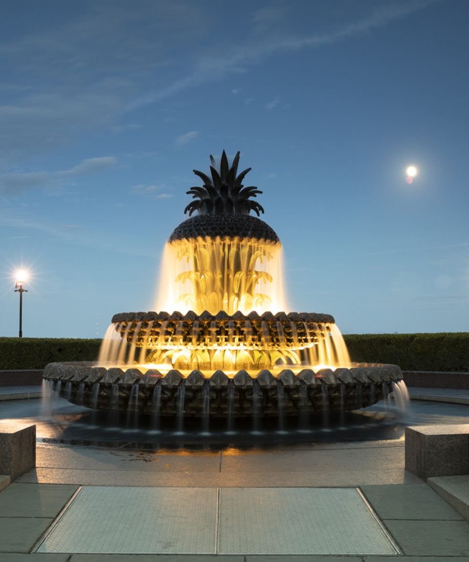 Charleston South Carolina pineapple fountain