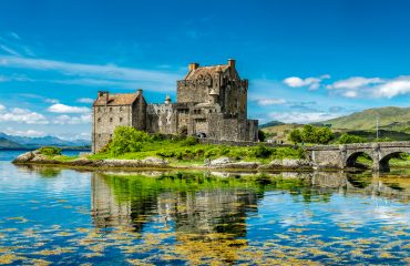 Eilean Donan Castle during a warm summer day - Dornie, Scotland