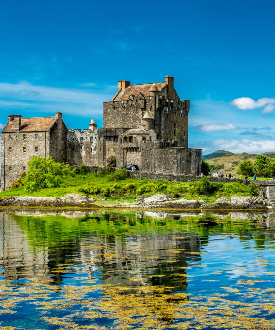 Eilean Donan Castle during a warm summer day - Dornie, Scotland