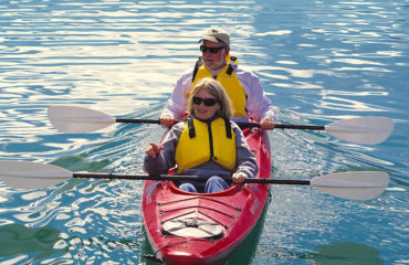 KAYAKING COUPLE