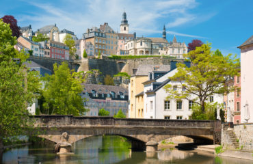 Luxembourg city at a summer day