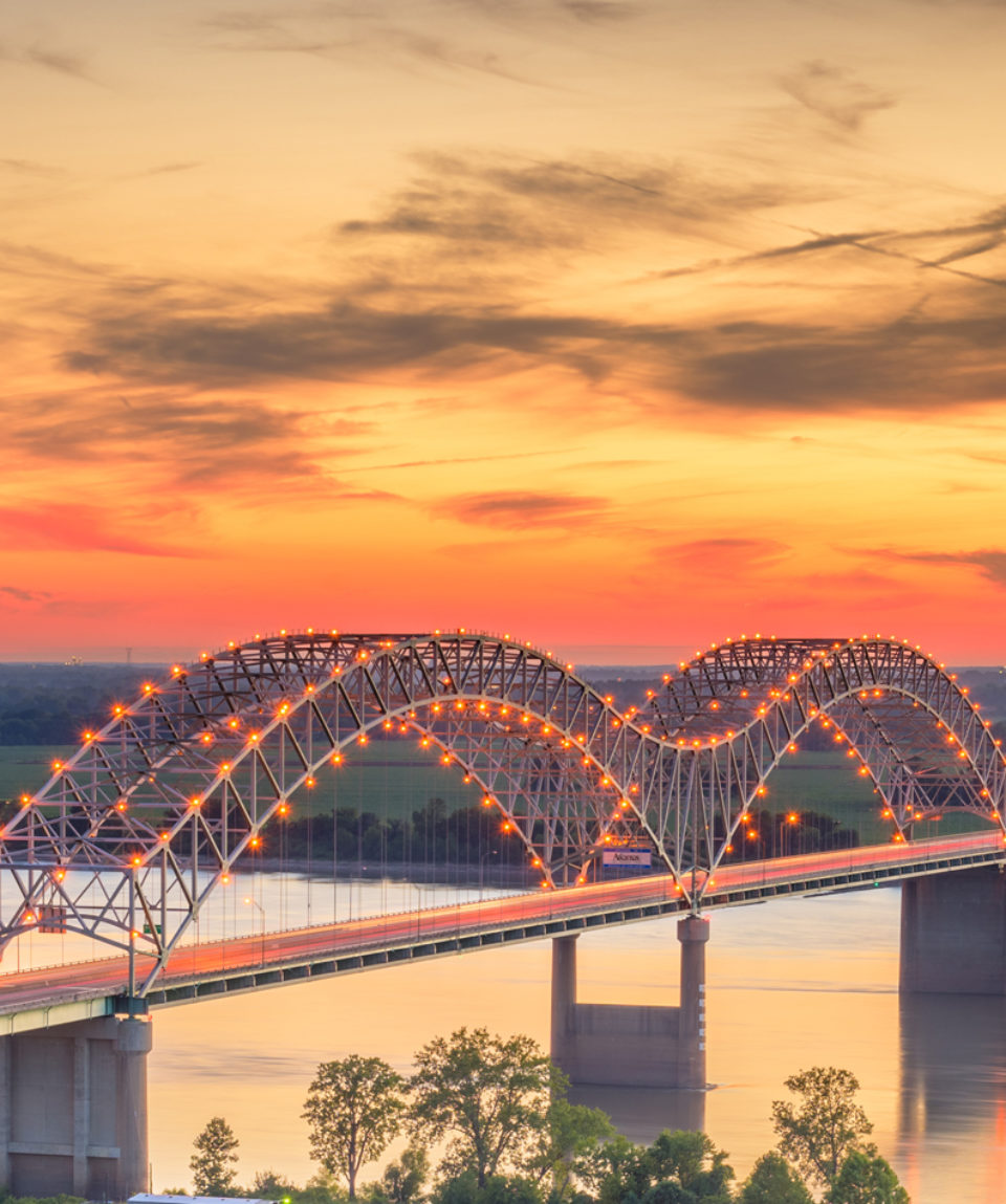 Hernando de Soto Bridge.