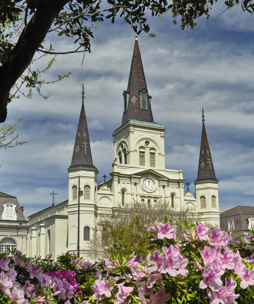 St. Louis Cathedral on Jackson Square in New Orleans, USA
