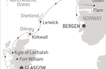 NORWAY TO SCOTLAND MAP