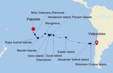 PAPEETE-VALPARAISO MAP