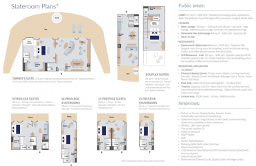 Stateroom Plans - Commandant Charcot