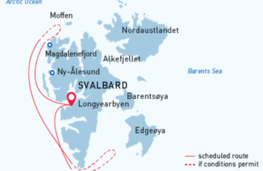 West Svalbard Route Map