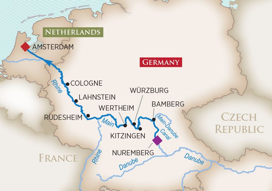 river cruise nuremberg to amsterdam