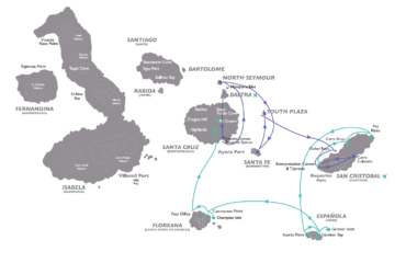 EAST GALAPAGOS MAP