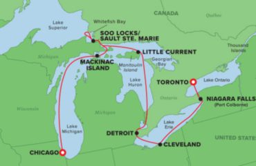 CHICAGO-TORONTO MAP