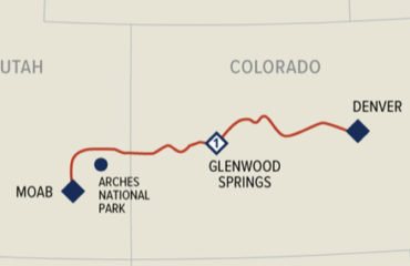 Denver-Moab Map