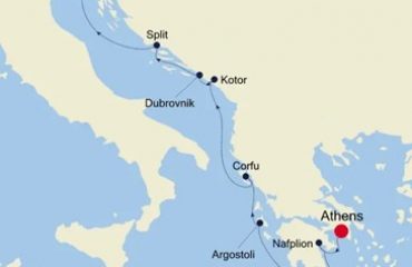 DALMATION COAST MAP